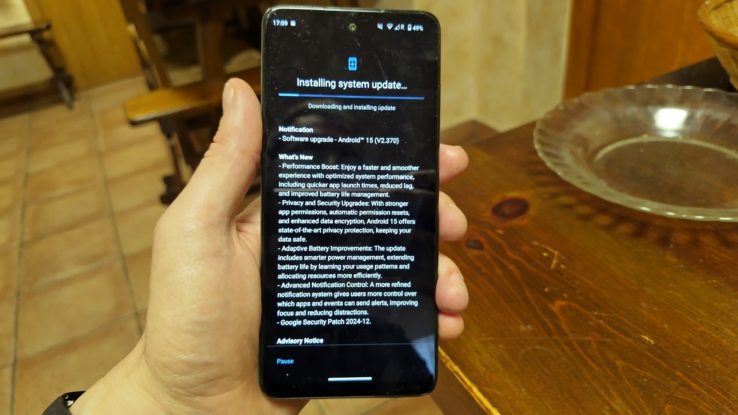 Оновлення Android 15 для HMD Pulse Pro