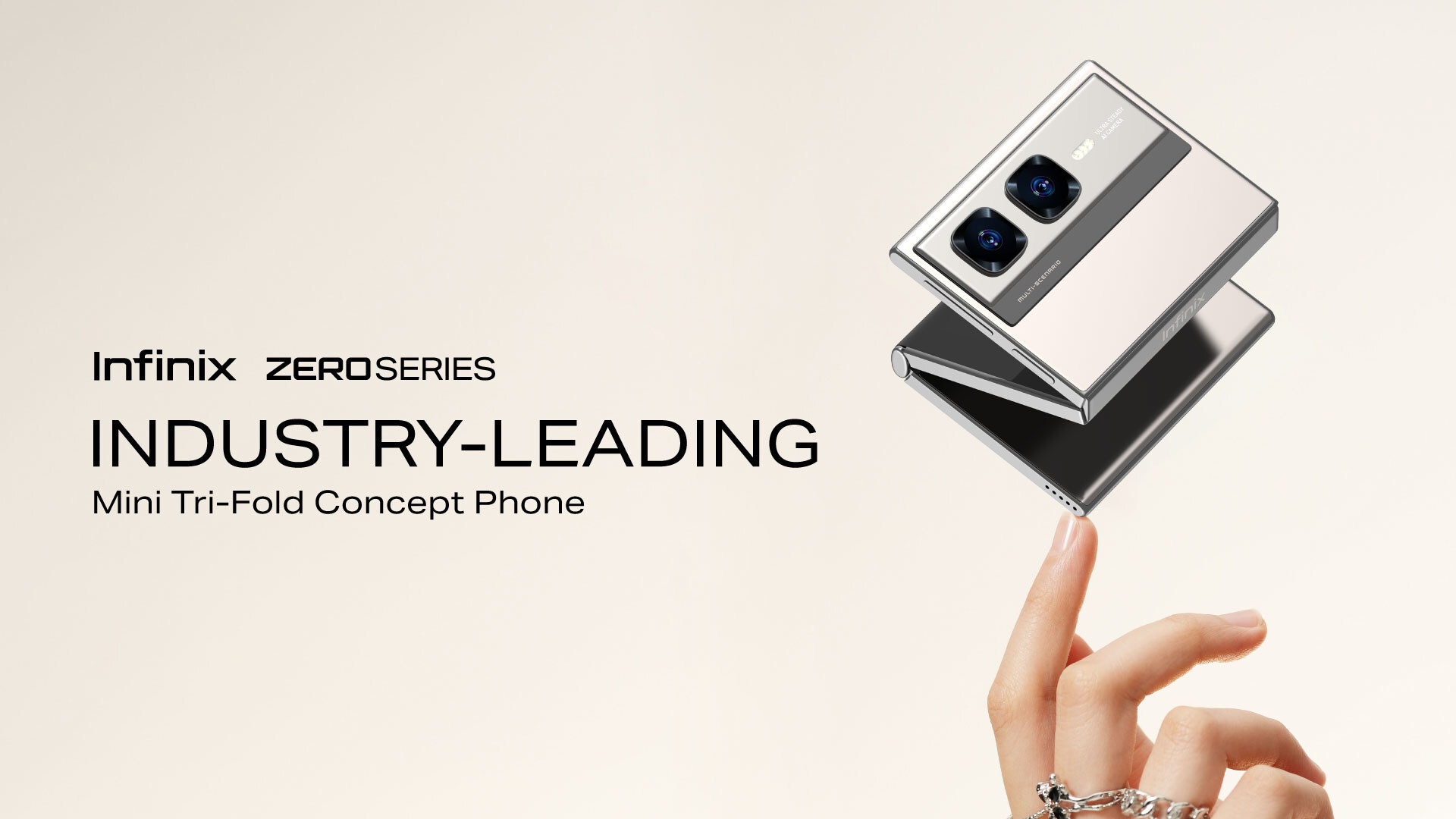 Concept de l'appareil pliable Infinix Zero Series Mini Tri-Fold