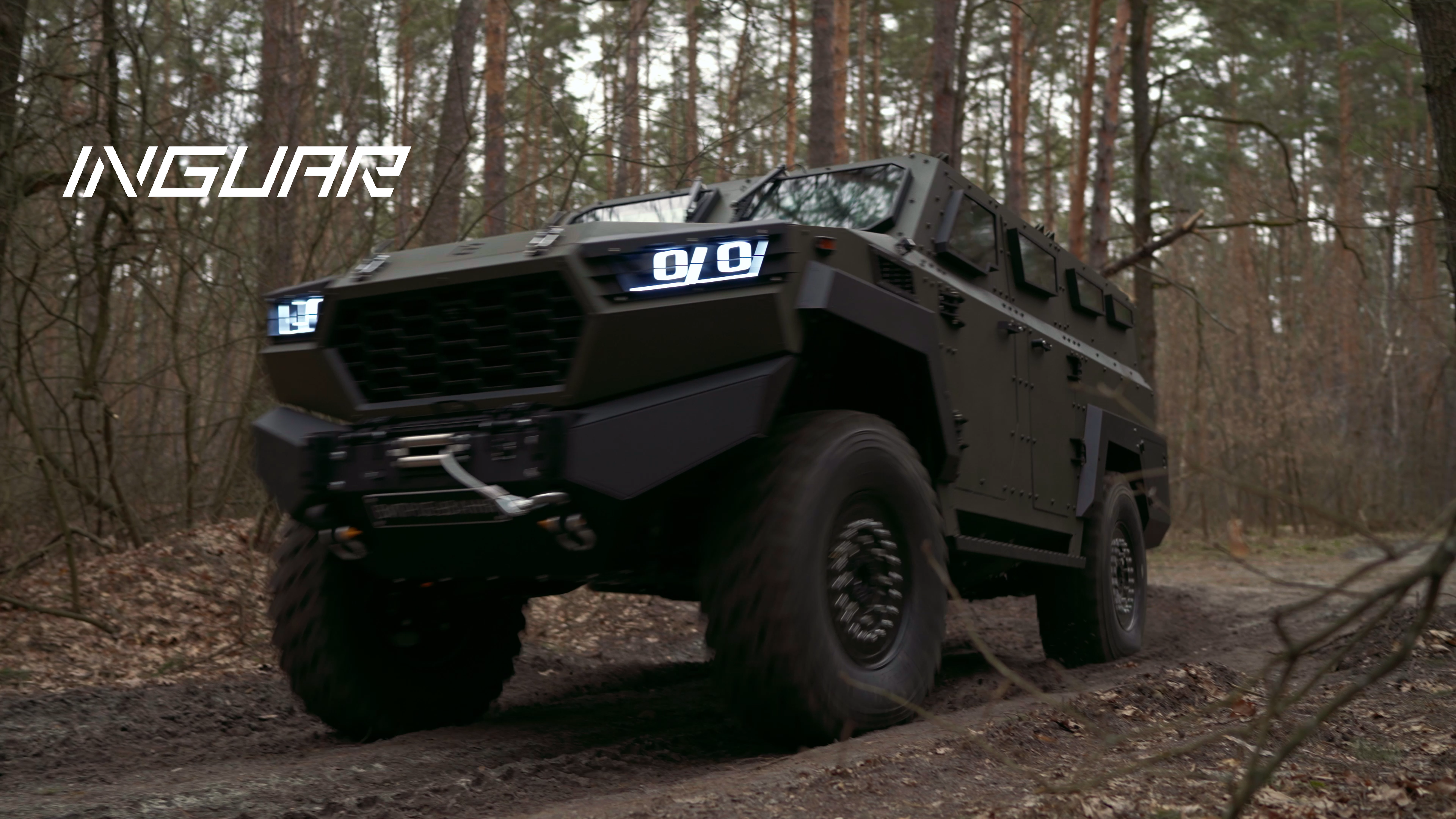 Inguar-3 armoured vehicle on a combat test