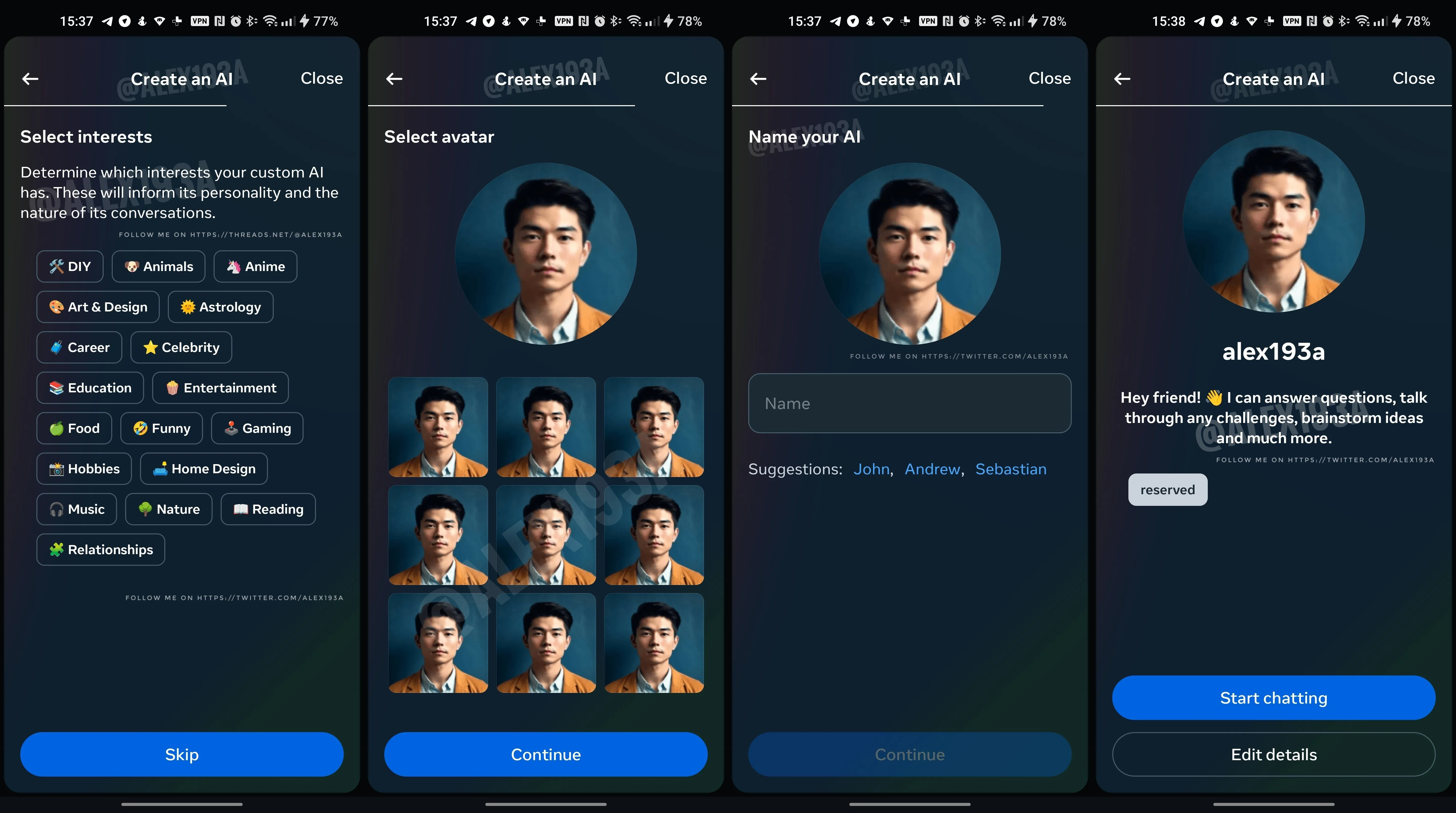 Instagram développe des "amis IA" personnalisables - des chatbots personnalisés pour socialiser.-3