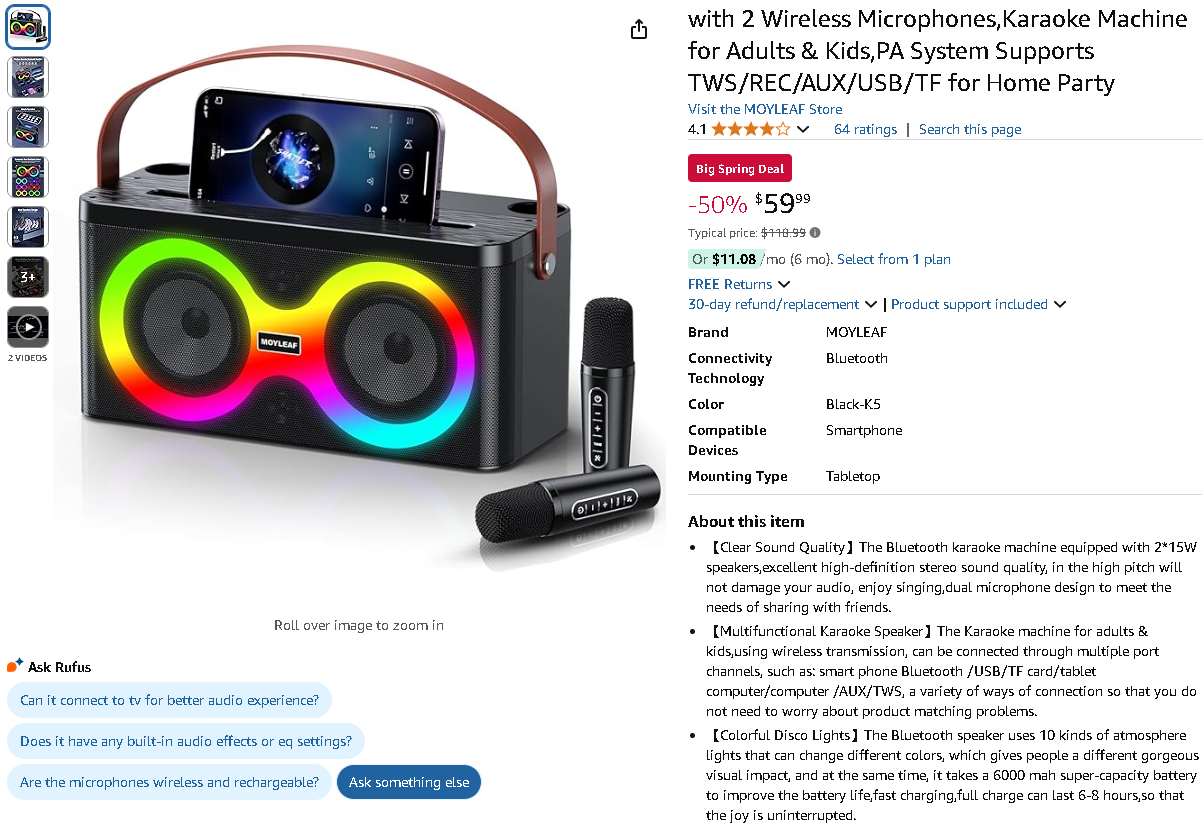 MOYLEAF Karaoke System