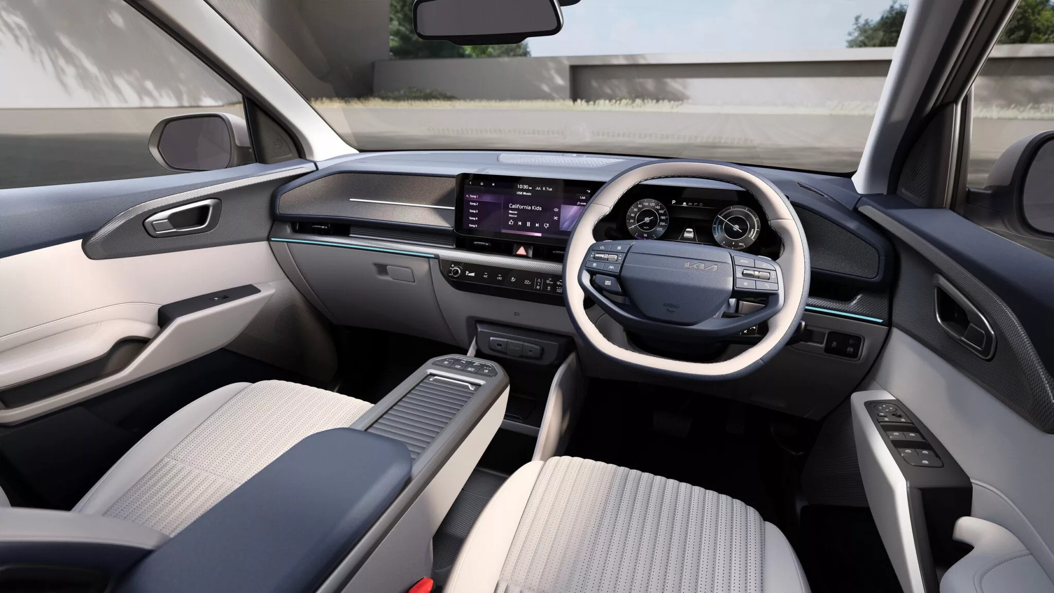 Kia Carens Clavis EV rear view