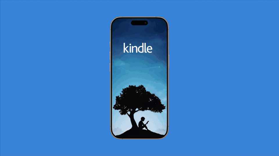 Animation de la fonction Ask this Book sur Kindle