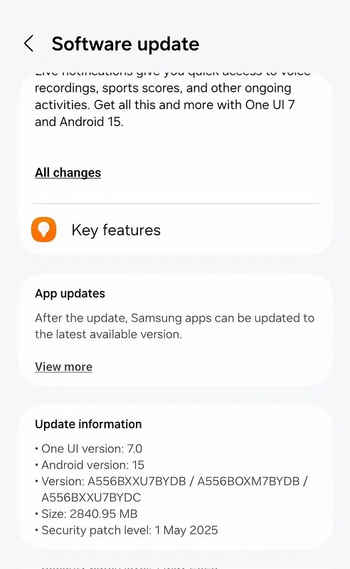 Оновлення One UI 7 для смартфонів Samsung