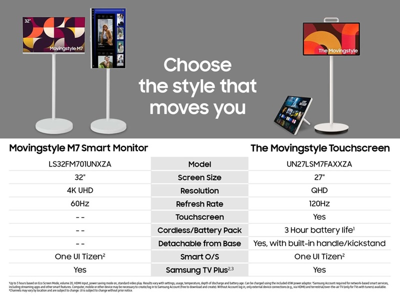 Samsung Movingstyle monitor