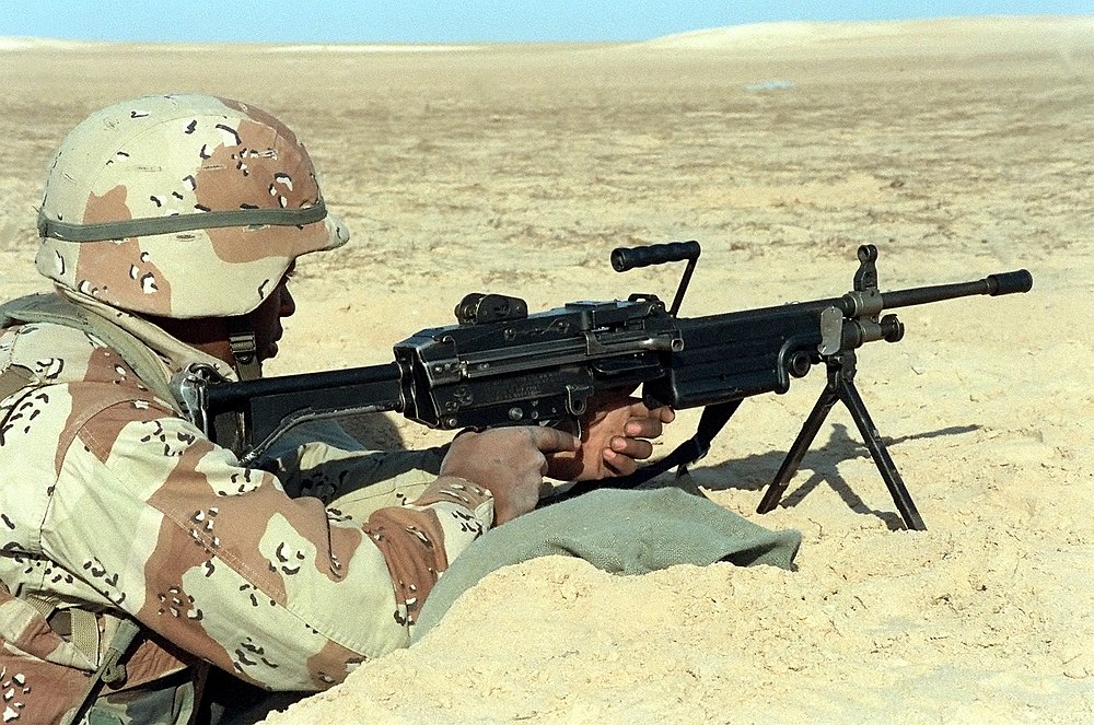 M249 during the Gulf War. Illustration: Reddit