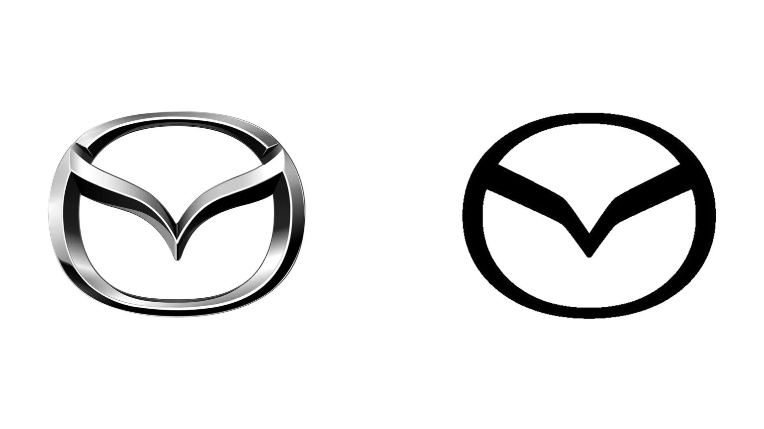 Стара і нова емблеми Mazda