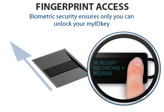 USB-флешка myIDkey со сканером отпечатков для хранения паролей-3