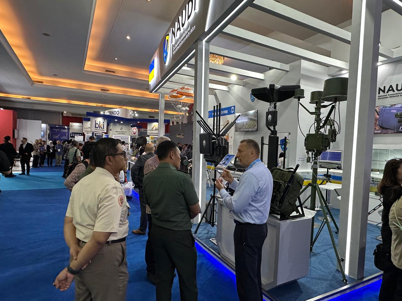 Ukrainian stand at the Indo Defence Expo Forum in Indonesia