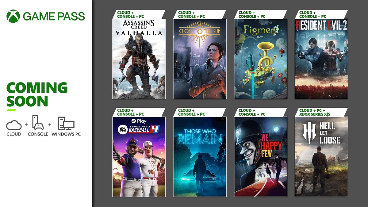Assassin's Creed Valhalla, le remake de Resident Evil 2 et six autres jeux seront ajoutés au catalogue du Xbox Game Pass en janvier.