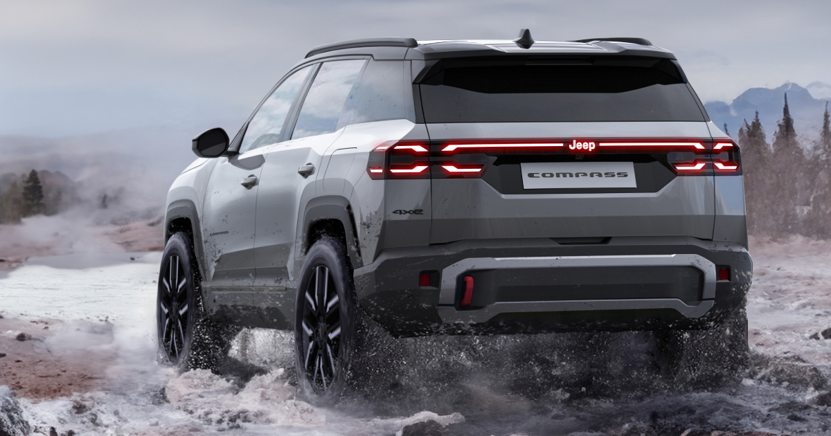 Jeep Compass 4xe вид сбоку