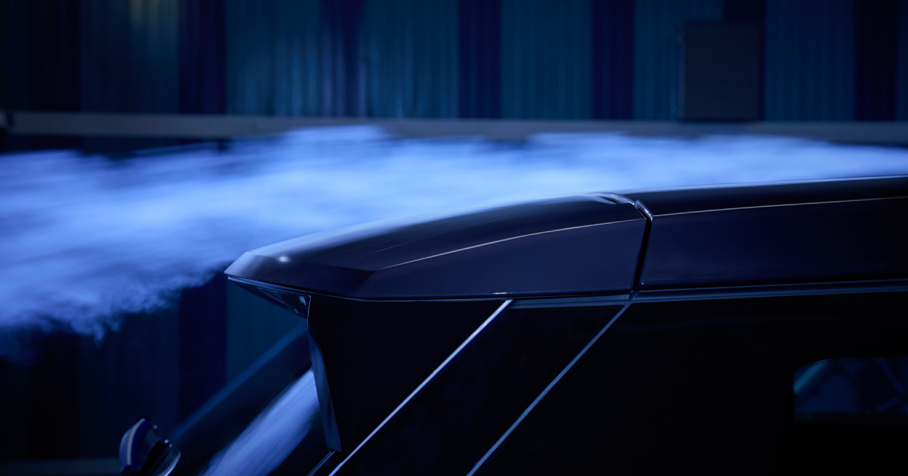 The new Jeep Compass in a wind tunnel.