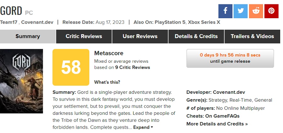 Great concept but weak implementation: critics met Gord's strategy with mixed reviews and low marks-2