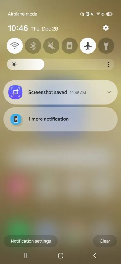 Filtering background notifications in One UI 7.0