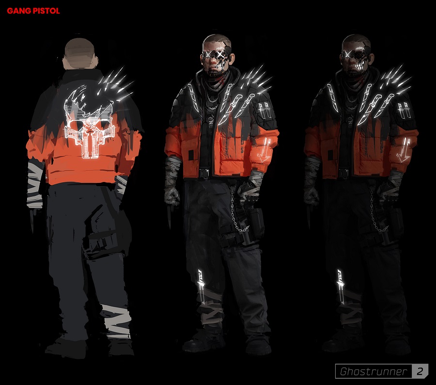 The dark and appealing cyberpunk style of the first Ghostrunner 2 concept art-6