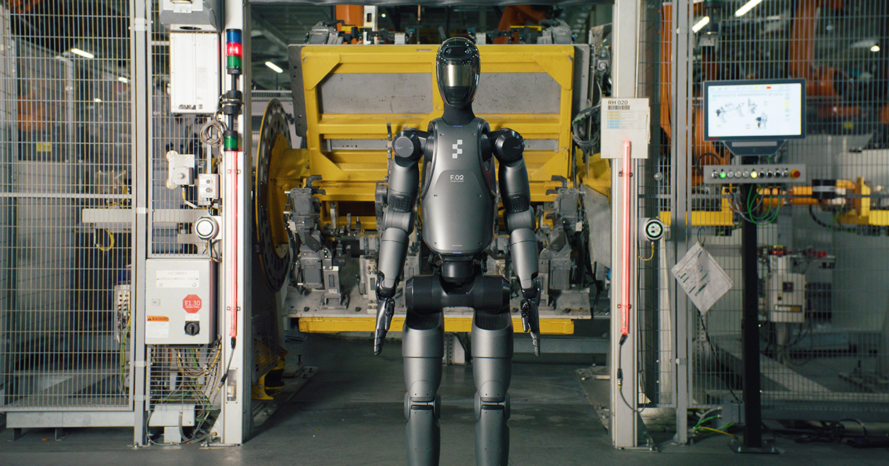 The Figure 02 robot at the BMW factory