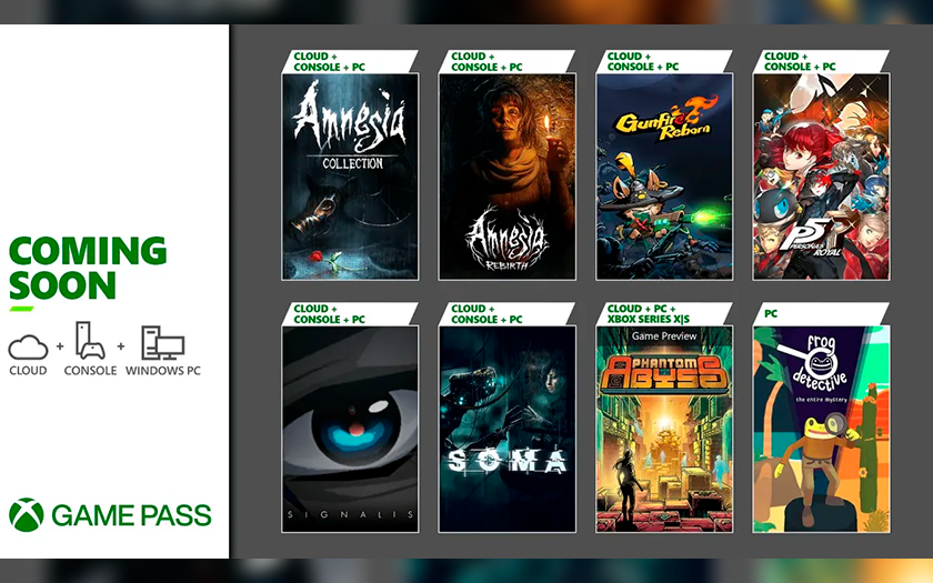 Persona 5 Royal, Soma, Amnesia та інші: Перелік ігор, які поповнять бібліотеку Xbox Game Pass з 20 по 27 жовтня-2