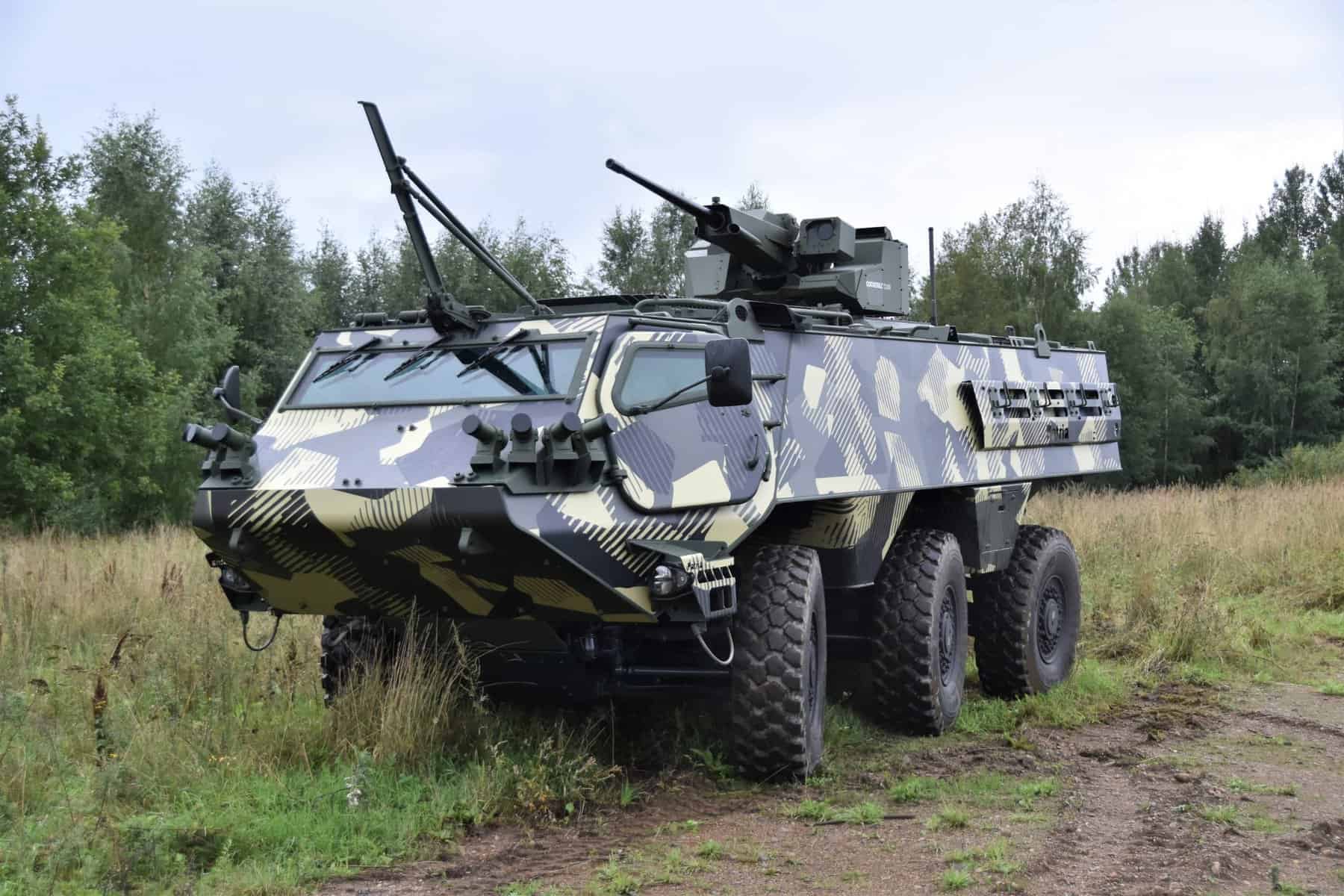 Patria 6x6 véhicule blindé de transport de troupes