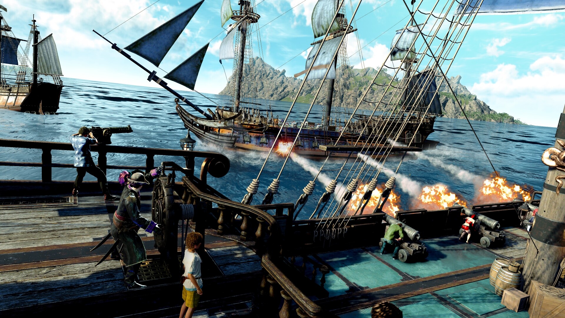 Jouer comme un dragon : Pirate Yakuza à Hawaï - Scène avec bataille navale