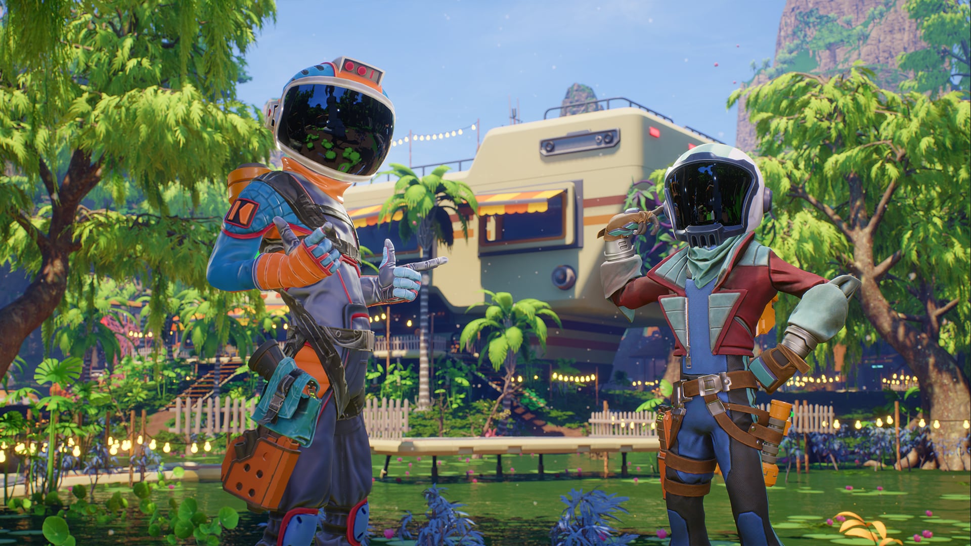The game can be played with two people with a split screen. Illustration: Raccoon Logic