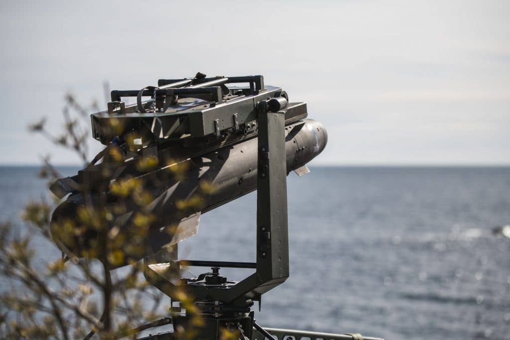 The Ukrainian Armed Forces showed the launch of the Swedish RBS-17 guided anti-ship missile at a ground target