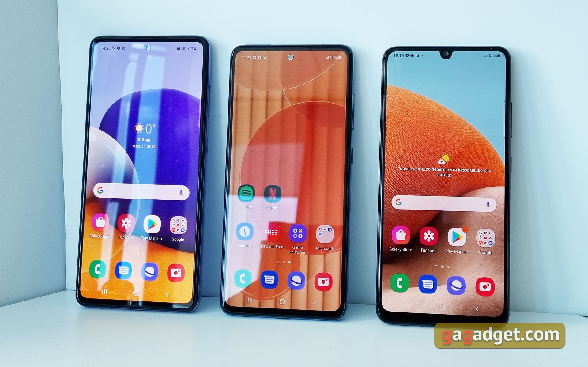 Смартфоны Samsung Galaxy A72, A52 и A32 своими глазами
