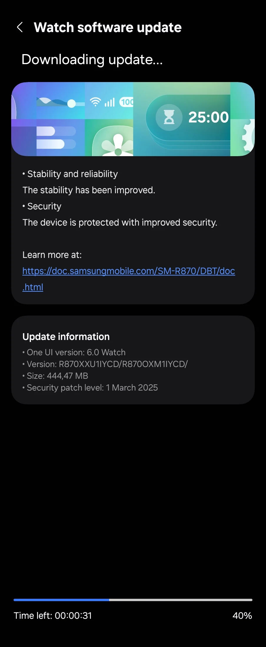 Samsung Galaxy Watch 4 березня 2025 оновлення безпеки Європа