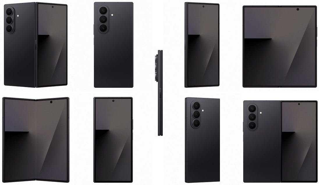 Samsung Galaxy Z Fold 7 in Jet Black colour