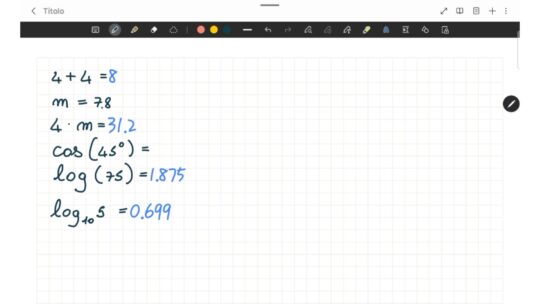 Приклад роботи Math Solver в Samsung Notes