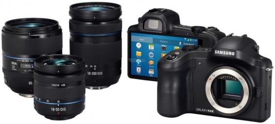 В сеть попали пресс-фото беззеркальной камеры Samsung Galaxy NX с ОС Android-3