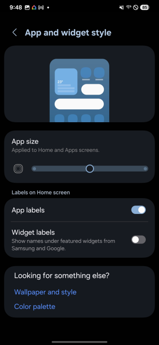 Place apps on the home screen