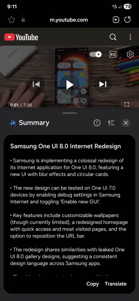 Example of a resume from a Youtube video. Illustration: SammyGuru