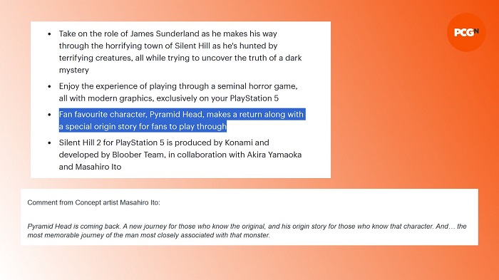 Konami dément avoir étendu l'histoire de Pyramid Head dans le remake de Silent Hill 2 : Bloober Team ne s'éloigne pas de l'histoire canonique de l'horreur-2