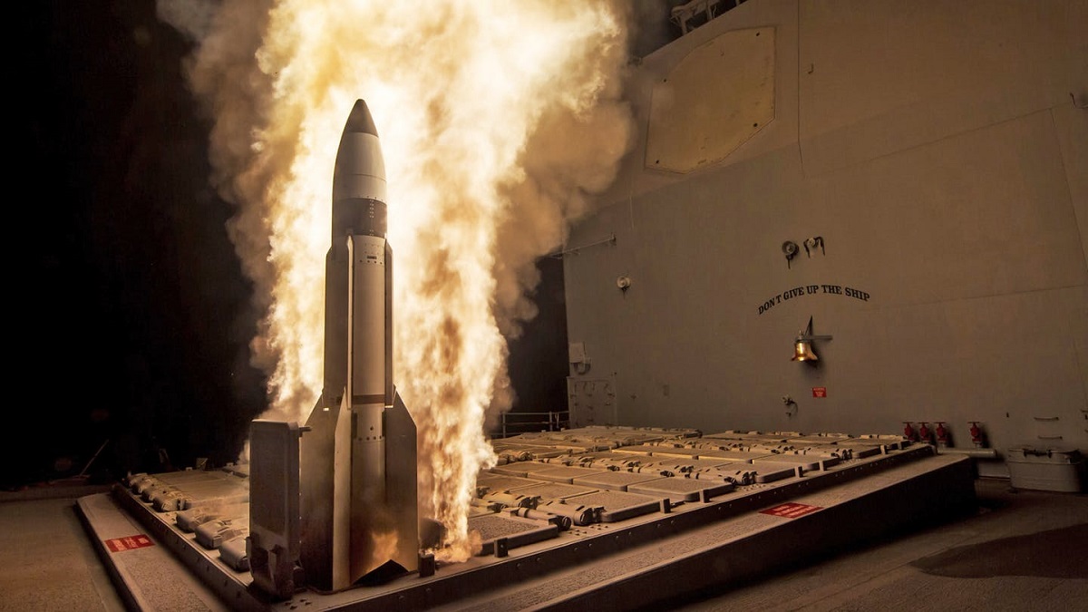 Launch of the SM-3 anti-missile from the MK.41 launcher