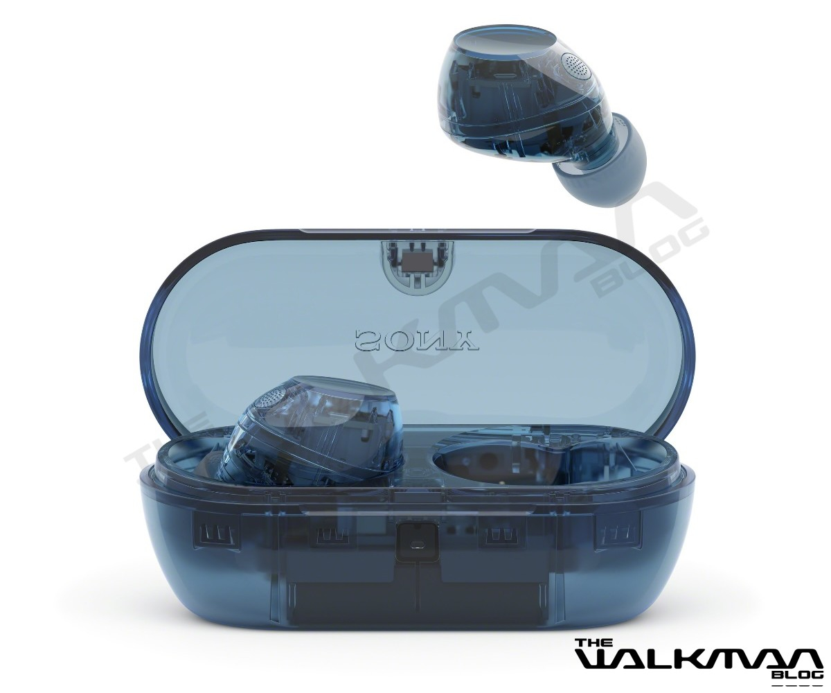 Bottom view of Sony WF-C710N wireless headphones