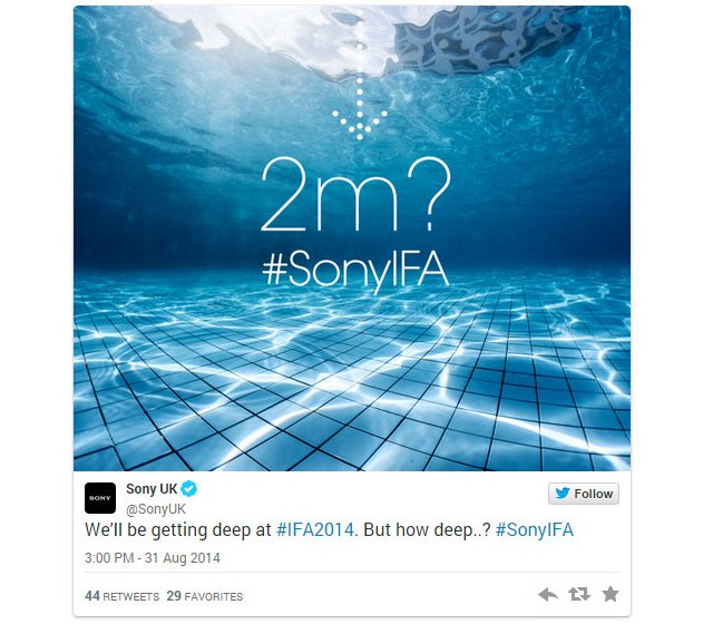 Sony покажет на IFA 2014 носимые устройства SmartWatch 3 и SmartBand Talk