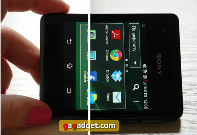 Обзор Sony XPERIA V: субфлагман со степенью-7