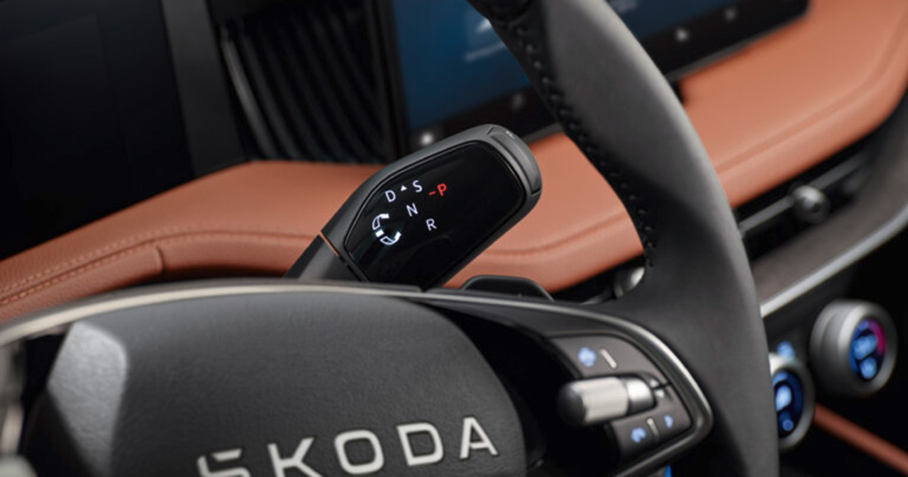 Sélecteur de transmission de la Škoda Superb - nouveau style et nouvelle technologie