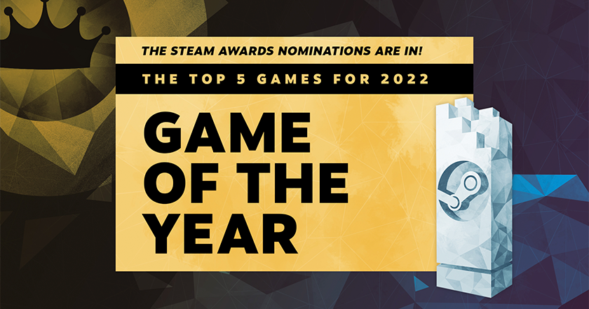 Valve a présenté les 11 nominations de la cérémonie des Steam Awards, dont : "Jeu de l'année", "Meilleure histoire", "Meilleure bande sonore", etc.