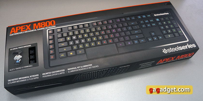 Обзор геймерской механической клавиатуры SteelSeries Apex M800-2