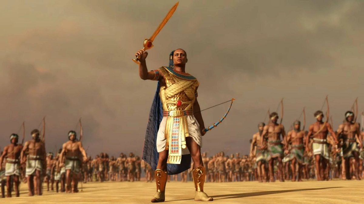 L'effondrement de l'Égypte ancienne : Total War : Pharaoh's cinematic strategy trailer dedicated to King Ramses is unveiled