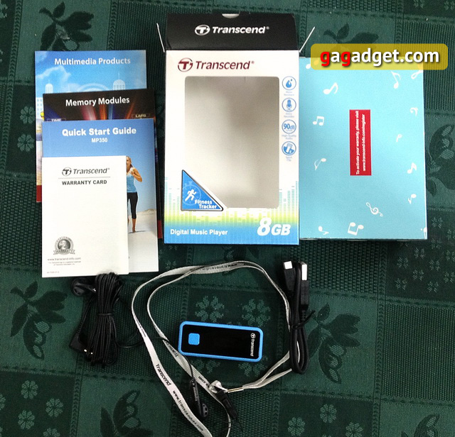 Обзор спортивного аудиоплеера Transcend MP350-2