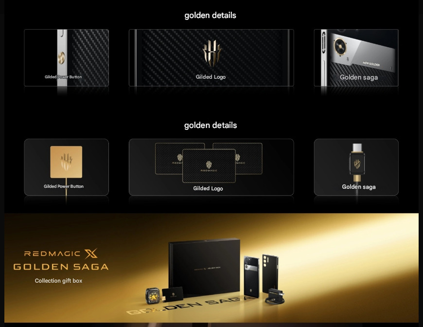 New model of the RedMagic X Golden Saga smartphone