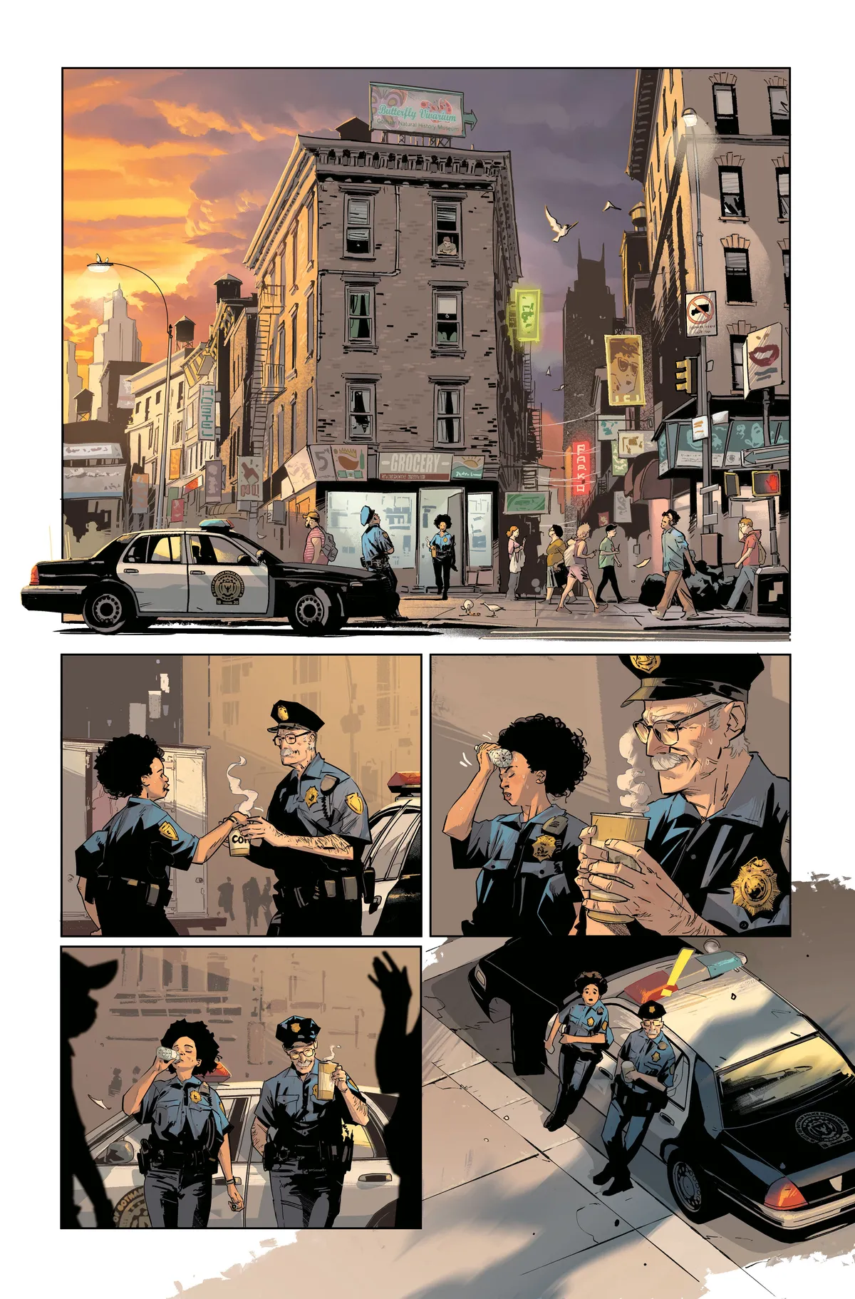 Illustrations pour la bande dessinée