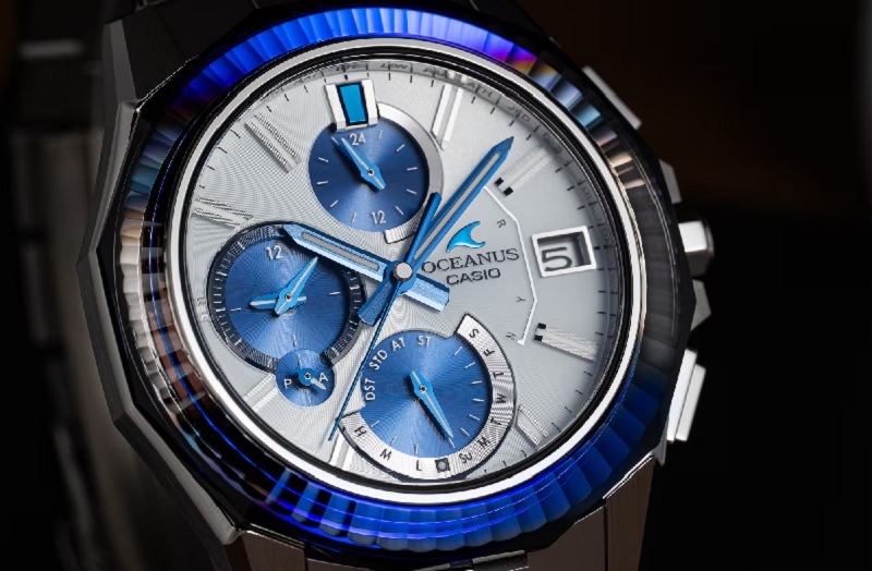 Design élégant de la Casio Oceanus Manta OCW-S6000PB-7A