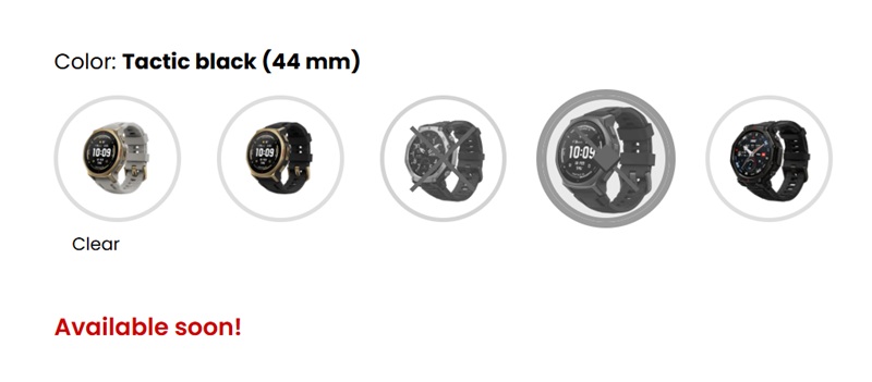 Amazfit T-Rex 3 Pro Tactical Black smartwatches with additional features