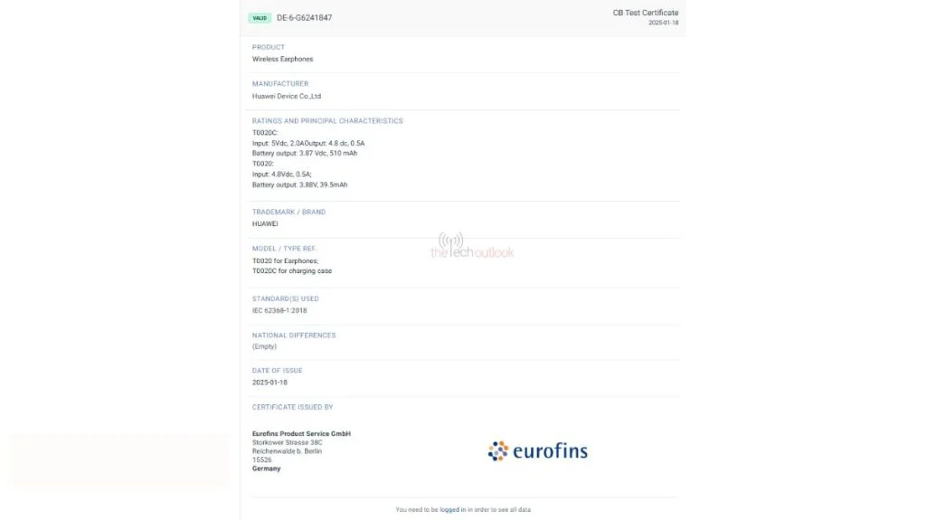 Сертифікація нових навушників Huawei