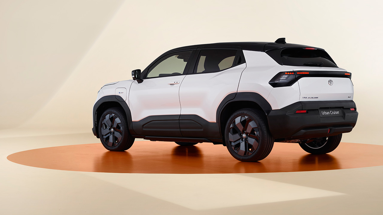 Side view of the Toyota Urban Cruiser