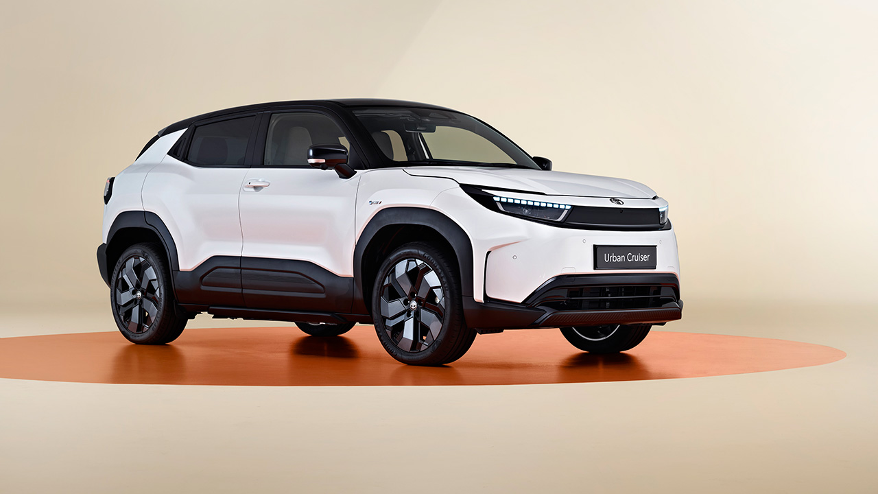 The dynamic angle of the Toyota Urban Cruiser