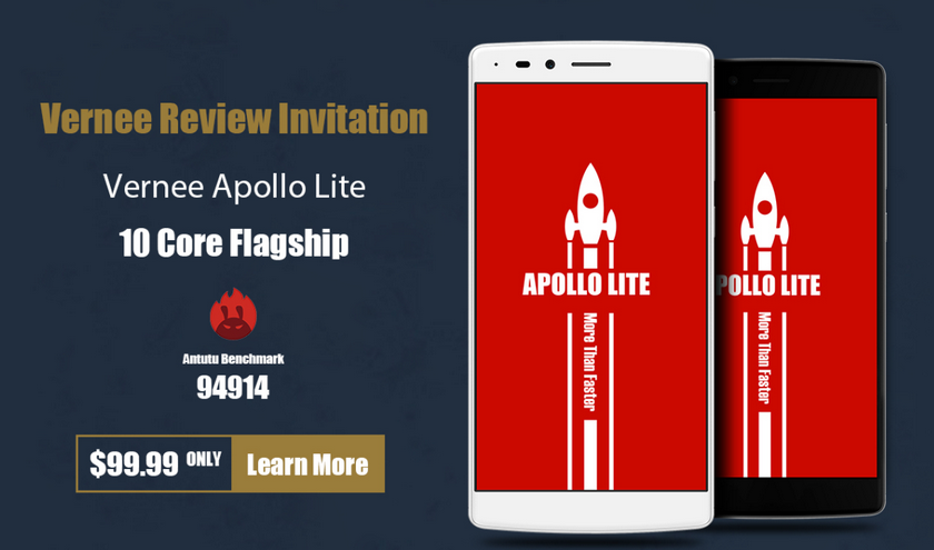 Vernee Apollo Lite за $199.99 на распродаже + скидки за обзор